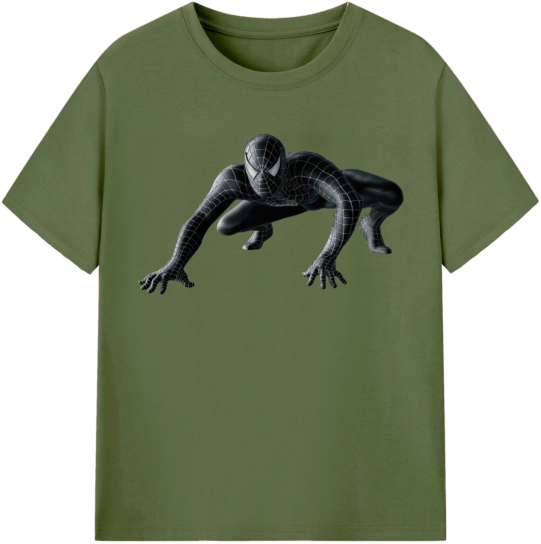 （画像用） Spider Man スパイダーマン 綿100％半袖Tシャツ（フロントプリント）